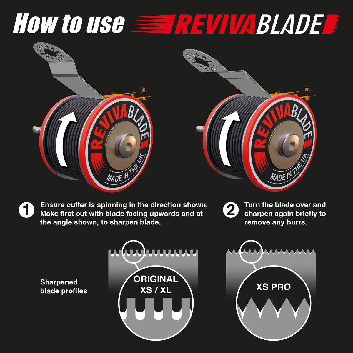 Revivablade® XS Compact Multi-Tool Blade Sharpener with Hex Arbor!