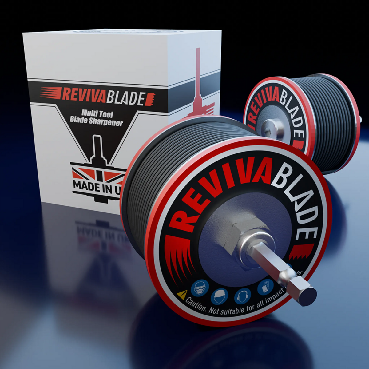Revivablade® Original Multi-Tool Blade Sharpener With Hex Arbor