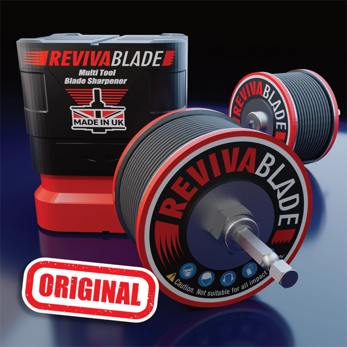 Revivablade® Original Multi-Tool Blade Sharpener With Hex Arbor
