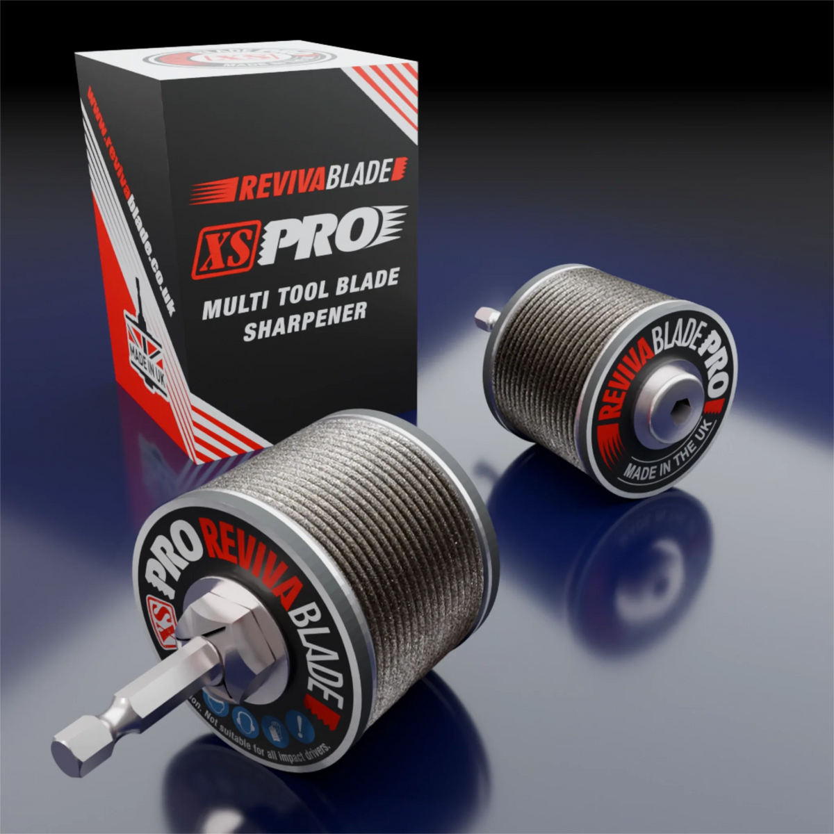 Revivablade® XS PRO Professional Multi-Tool Blade Sharpener.