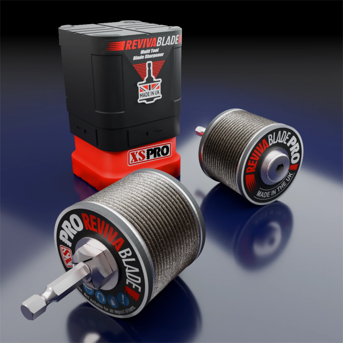 Revivablade® XS PRO Professional Multi-Tool Blade Sharpener.