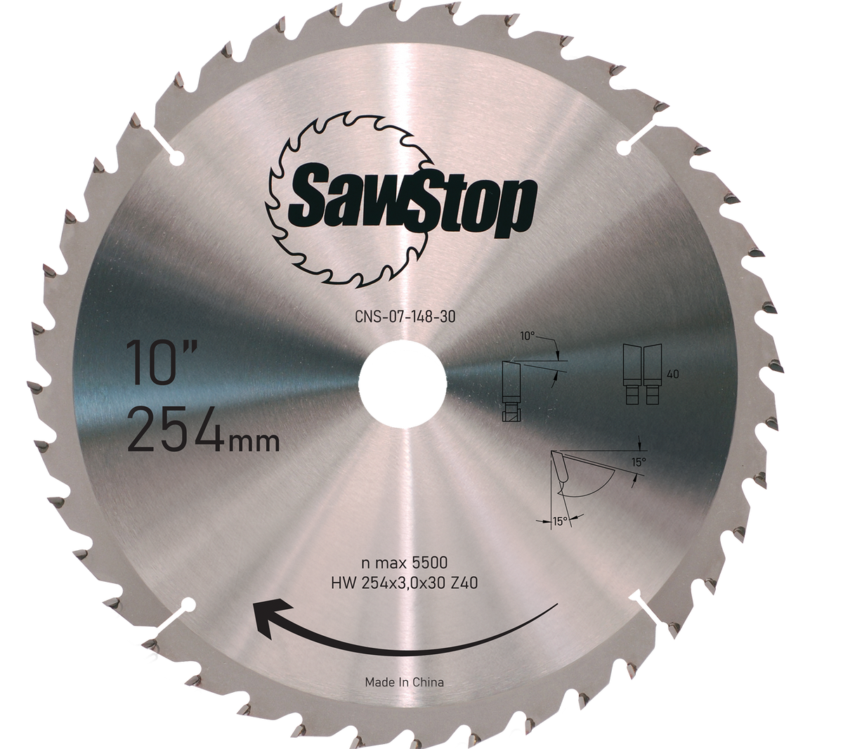 SawStop 40-Tooth Blade EU