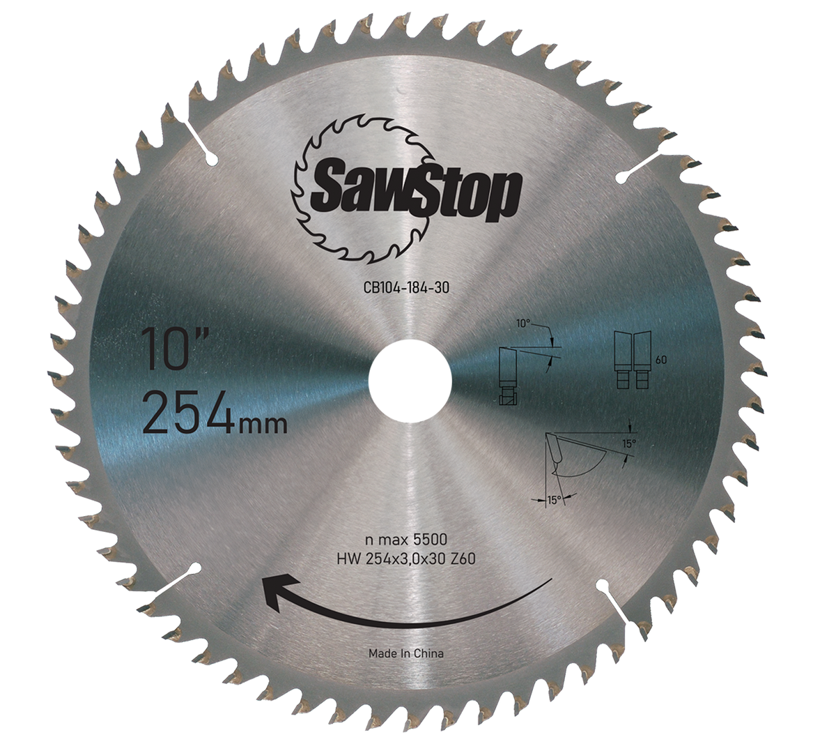 SawStop 60-Tooth Blade EU