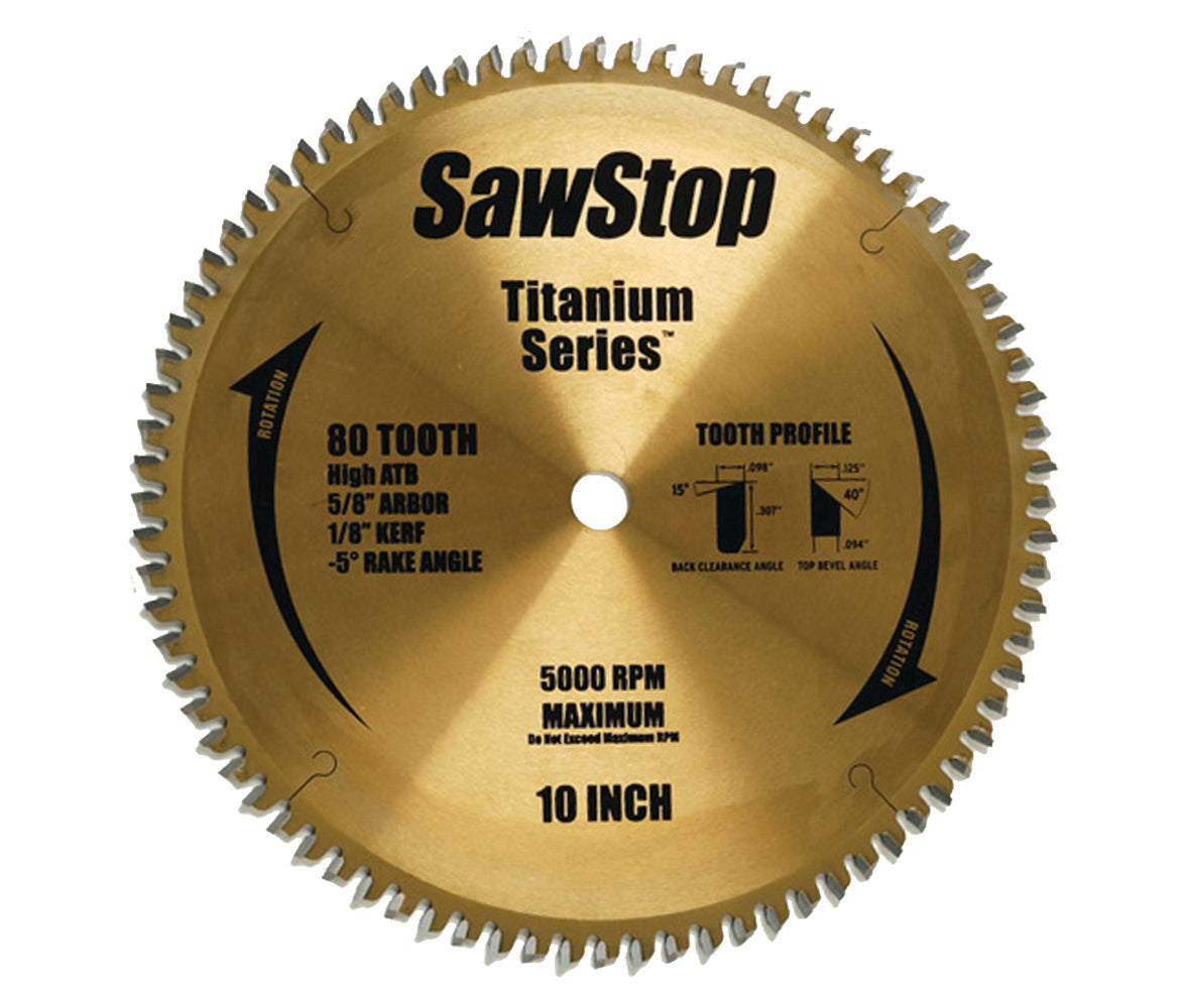 SawStop 80 tooth blade titanium