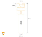 TC Tipped Router Bit Dimensions